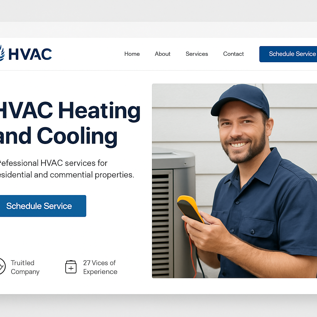 ClearAir Heating & Cooling website redesign